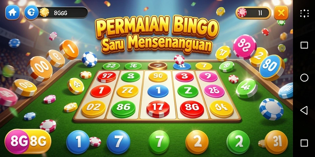 Tampilan gameplay menarik dari 8G8G dengan tema Bingo.