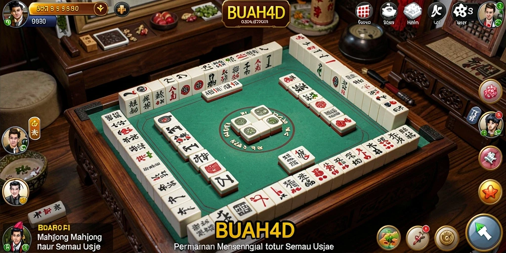 Tampilan gameplay BUAH4D yang menarik saat bermain Mahjong.