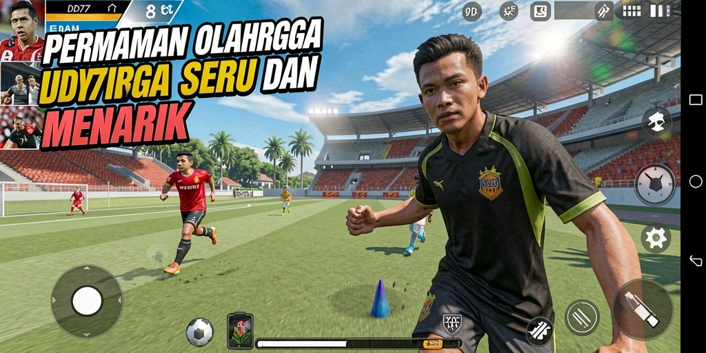 Tampilan screenshot IDR77 menunjukkan aksi seru dalam permainan olahraga.