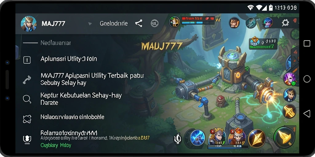 Tampilan screenshot utama MAJ777 yang menunjukkan antarmuka aplikasi.
