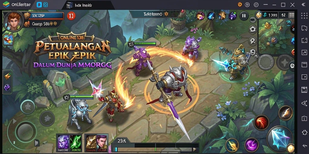 Screenshot menarik dari gameplay seru ONLINE138 di dunia MMORPG.