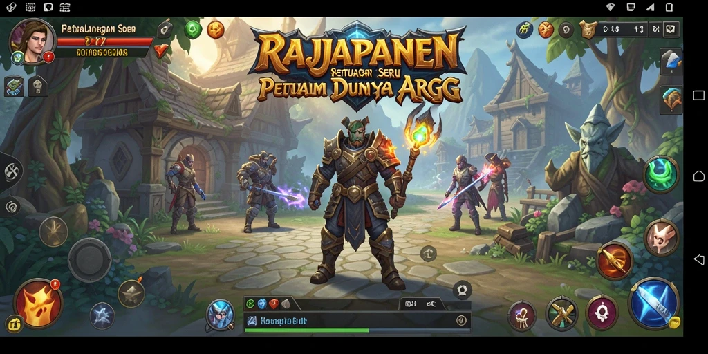 Screenshot gameplay RAJAPANEN menampilkan aksi pertempuran seru.