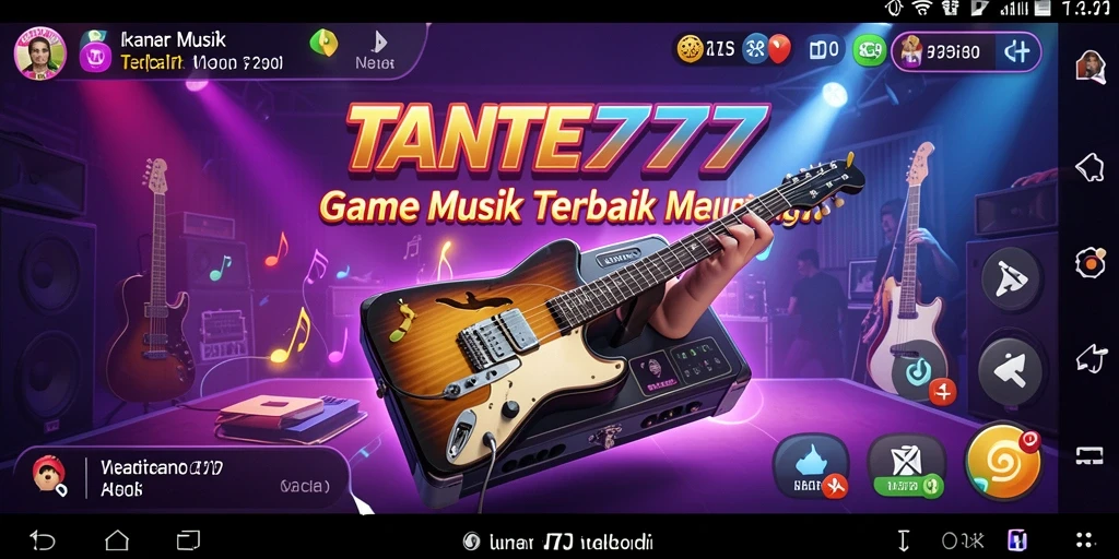 Screenshot utama TANTE777 menunjukkan gameplay yang seru dan penuh warna.