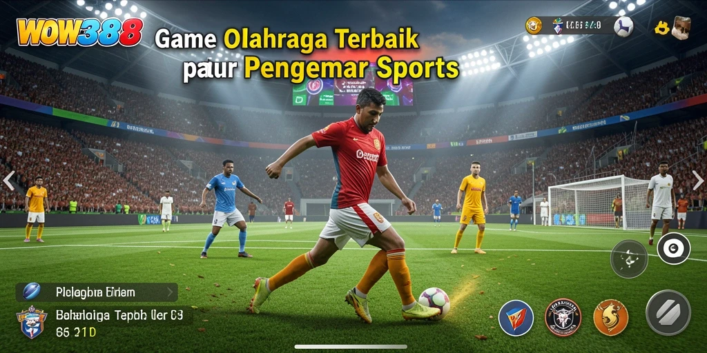 Tampilan gameplay WOW388 yang mendebarkan dalam aksi olahraga.